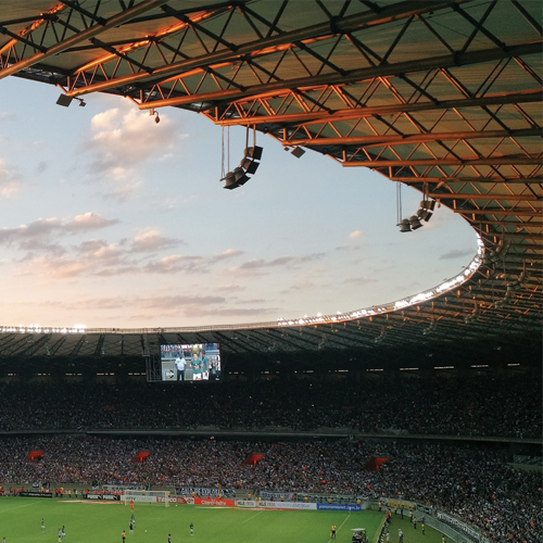 Photo of an arena in a football stadium