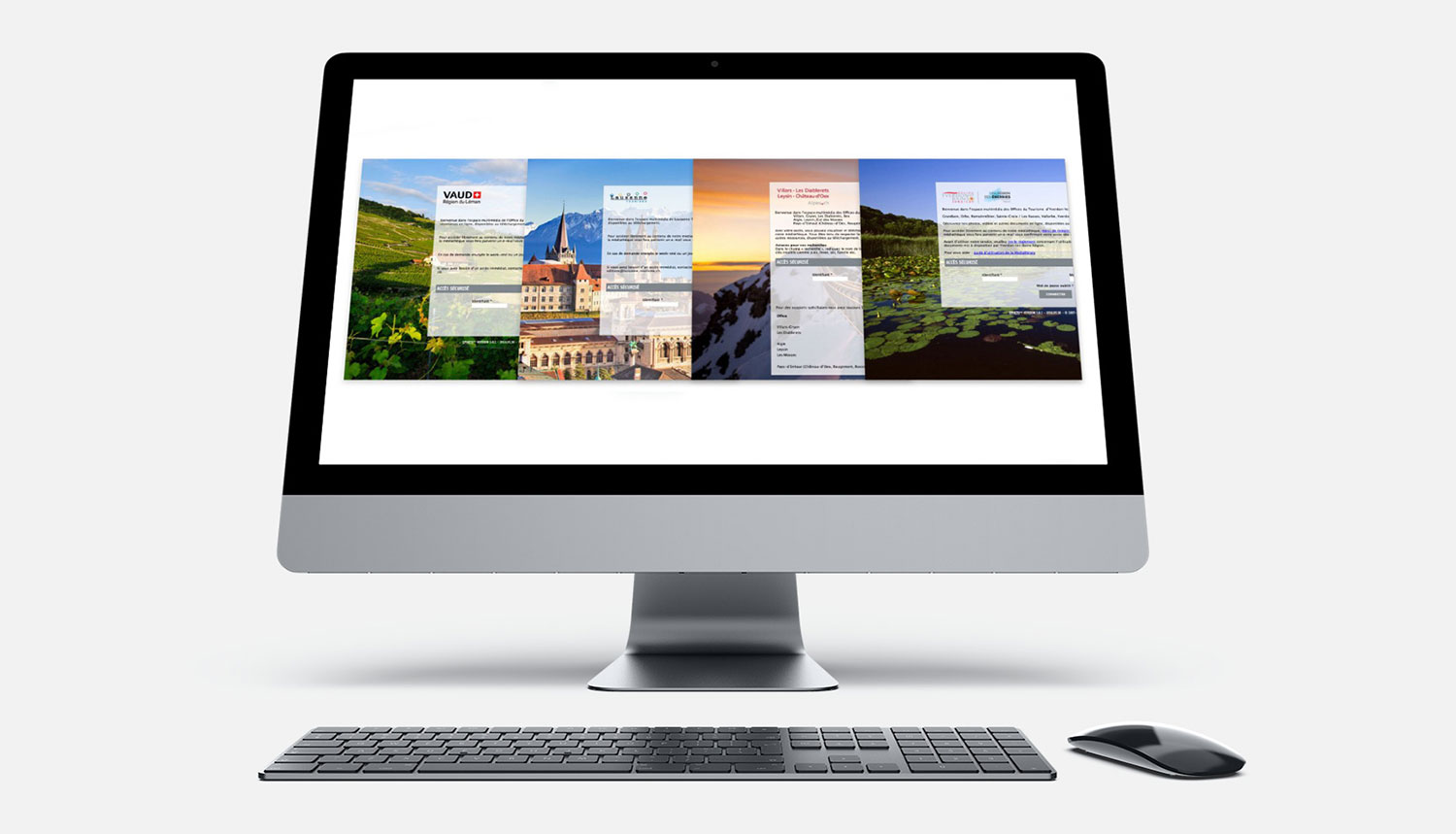 Capture d'écran de plusieurs médiathèques d'Office de Tourisme
