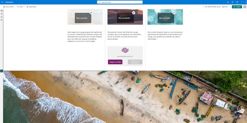 Screenshot of the Ephoto Dam plugin for Sharepoint