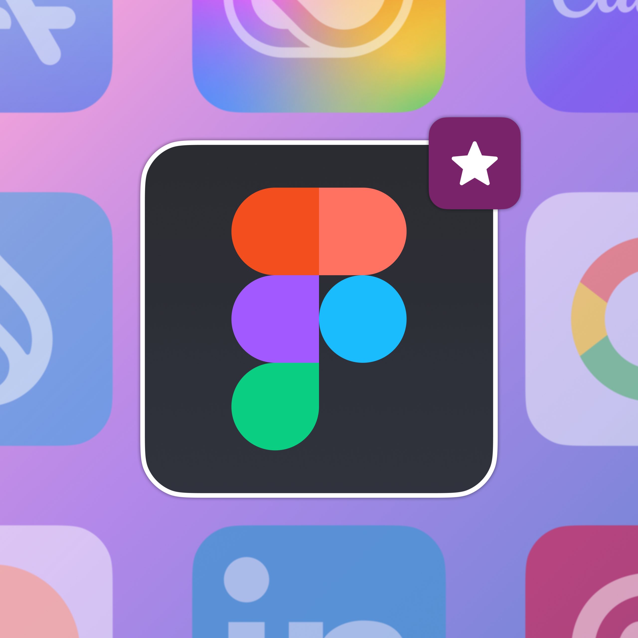 A number of plugin icons are shown and the Figma logo is selected to highlight it.