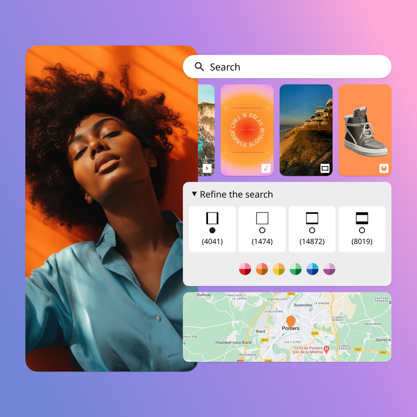 Simplified interface for Ephoto Dam, illustrating its advanced features for managing and organising digital assets.