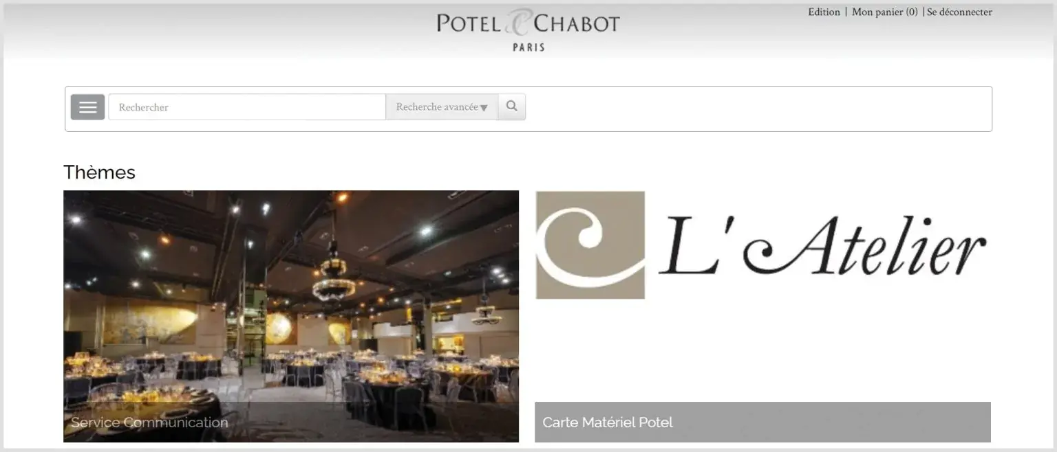 Front Office interface for Potel et Chabot