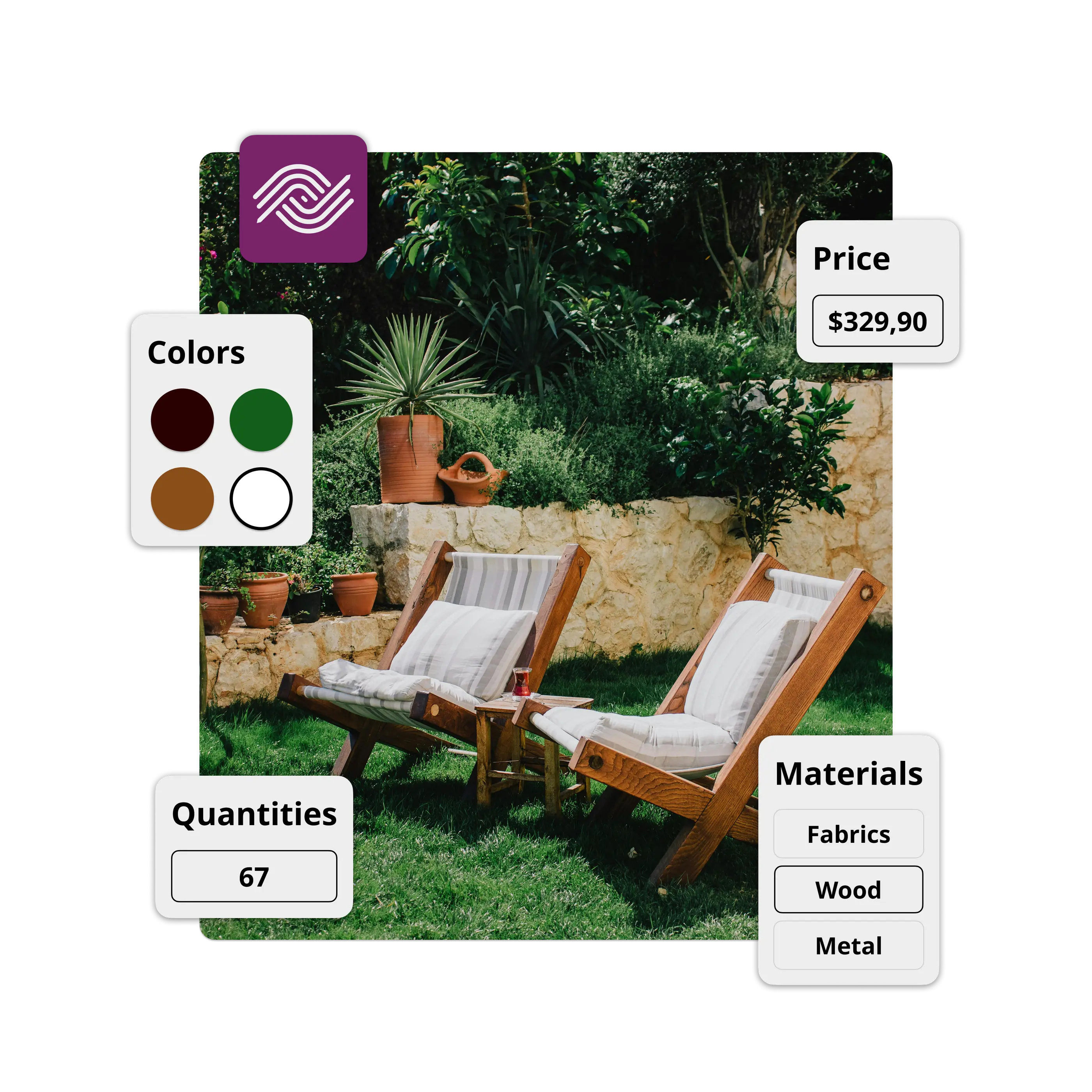 Illustration of the integration of Ephoto Dam with Prestashop for managing product images and updating product sheets online in real time.